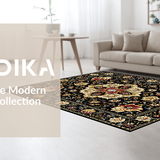 Striking Minimalist Monochrome Blooms(Black)
