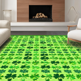 Earthy Tones Irish Heritage Floor Covering(Green)