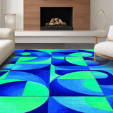 Vibrant Swirl Artistry Motif(Blue)