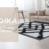 Minimalist Black and White Checker Design(Black)