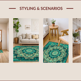 Distressed Boho Chic Forest Green(Green)