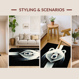 Modern Minimalist Shag Appeal(White)