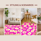 Unique Tufted Floral Expression(Pink)