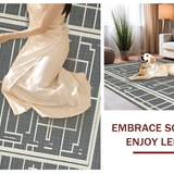 Artful Symmetrical Trellis Visual(Gray)