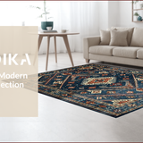 Distressed Earth Tone Elegance(Blue)