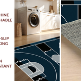 Dynamic Geometric Black and Gray Scheme(Blue)