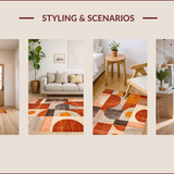 Bold Abstract Geometric Fusion(Orange)