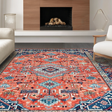 Rustic Floral Medallion Harmony(Red)