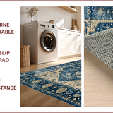 Chic Distressed Geometric Aesthetic(Blue)