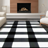 Rustic Black and White Lattice(Black)