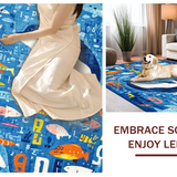 Sea Adventure Alphabet Ocean Animal Early Learning Playmat(Blue)