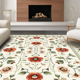 Lively Cream Beige Garden Scene(Ivory)
