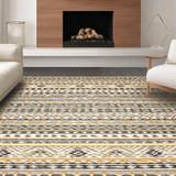 Vibrant Geometric Earth Tone Arrangement(Gray)