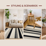 Modern Beige Black Symmetry(Beige)