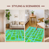 Interactive Map Design for Kids(Blue)