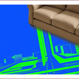 Urban Playful Colorful Landscape(Blue)