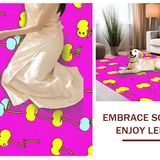 Charming Pink Geometric Play Space(Pink)