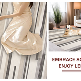 Artful Earthy Abstract Stripes(Beige)