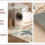 Ultra Soft Area Rug, Non Slip, Stain Resistant, Washable Area Rugs for Living Room, Bedroom, Beige Jungle Print Kids Playroom Rug(Ivory) - ODIKA