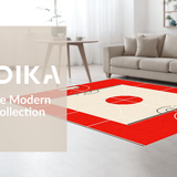 Vibrant Colorful Athletic Motif(Red)