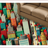 Playful Cityscape Kids Playmat(Blue)