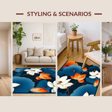 Tropical Floral Oasis Motif(Blue)