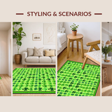 Earthy Tones Irish Heritage Floor Covering(Green)
