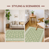 Cream Motif Vintage Inspired Aesthetic(Green)