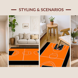 Bold Basketball Iconic Imagery(Orange)