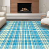 Chic Light Blue Plaid Aesthetic(Blue)