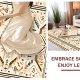 Transitional Geometric Rustic Appeal(Beige)