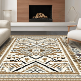 Round Cozy Rustic Motif(Beige)