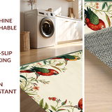 Charming Tropical Bird Motif(Beige)