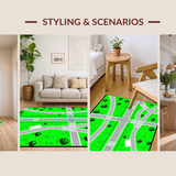 Trendy Neutral Toned Garage Scene(Green)