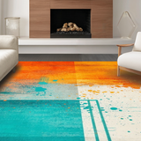 Chic Abstract Paint Splatter Style(Orange)