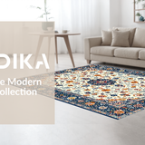 Bright Floral Design with Character(Ivory)