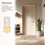 Non Slip Aztec Farmhouse(Beige)