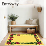 Wreath Border Framework with Ribbon Bow Embellishments(Yellow)
