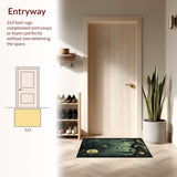 Midnight Coven Pair Bewitched Floor Art Enchanted Black(Black)