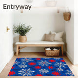 Holiday Pine Bough with Stylized Snowflake Arrangement(Blue)