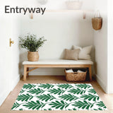 Abstract Interlocking Forest Fern Leafwork with Jewel Tone Details(White)