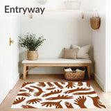 Faux Animal Hide with Authentic Leather Look Surface Texture(Brown)