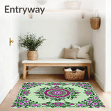 Botanical Whimsy Floral Medallion(Green)