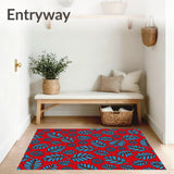 Holiday Pine and Berry with Interlocking Swirls(Red)