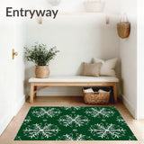 Winter Wonderland Frosty Tartan Pathway Accent(Green)