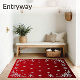 Magical Winter Wonderland Snowfall Crystalline(Red)