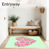 Whimsical Floral Showcasing Layered Blooming Roses(Pink)