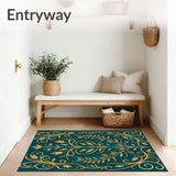 Art Nouveau Botanical Vine Motif with Flowing(Gold)