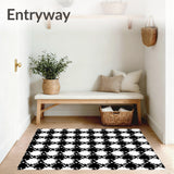 Homespun Checkerboard Seasonal Cottage Crosshatch(Black)