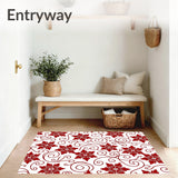 Elegant Yuletide Botanical Swirl(Red)